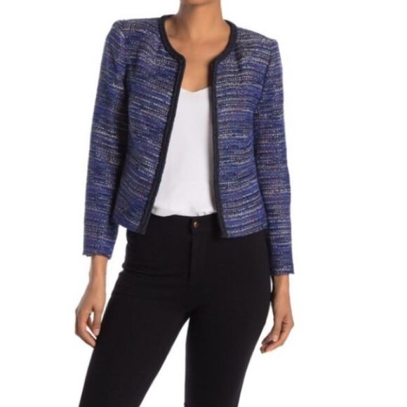 J Crew Rack Tweed Blazer Royal Blue/Multi-Color - Picture 1 of 8